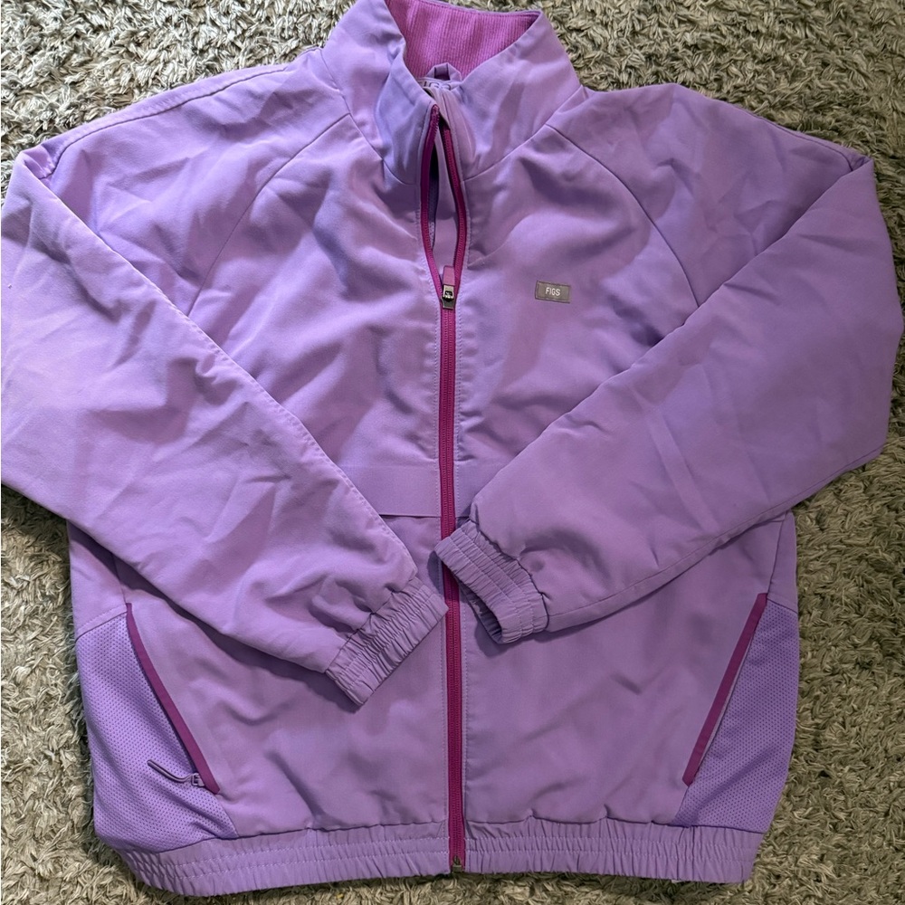Figs scrubs lilac jacket